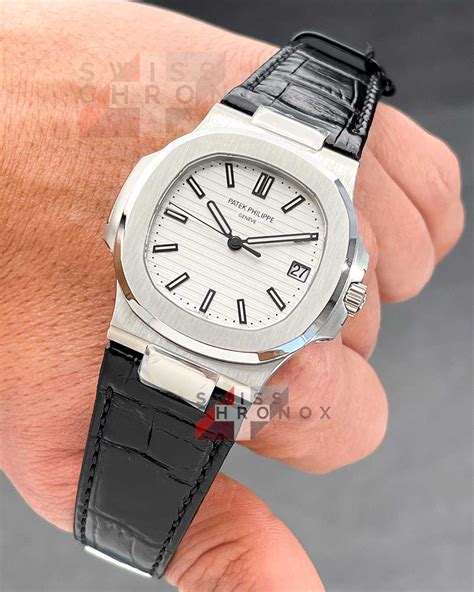 patek philippe leather strap vintage|Patek Philippe nautilus rubber strap.